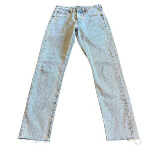 Levi's 501 Skinny Filiforme Lightwash Denim Jeans Casual Classic Size 25 x 28
